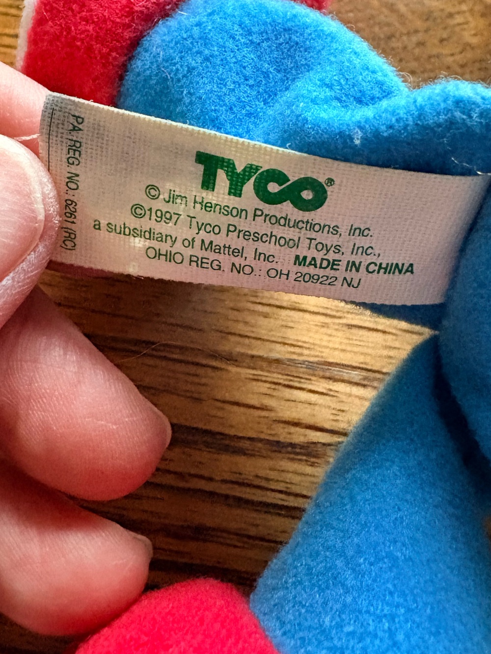 VTG 1997 TYCO/Mattel Ernie stuffed doll Sesame Street stuffie- 9 inches - Picture 14 of 15